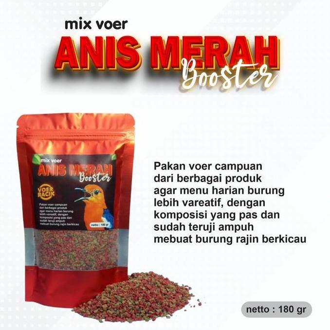 VOER ANIS MERAH MAKANAN BURUNG ANIS MERAH MIX VOER RACIK KHUSUS TERBUKTI AMPUH MEMBUAT BURUNG GACOR