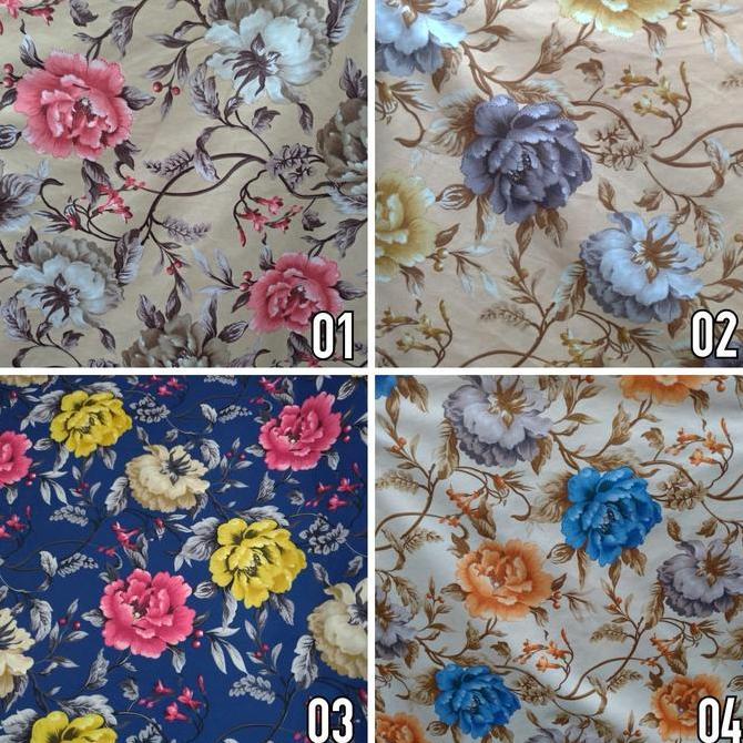 Kain Admiral Motif Bunga Kembang - Rubani (Bantal Sofa, Kursi)