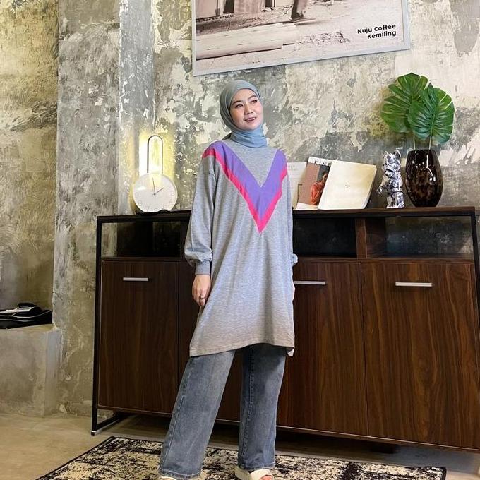 Fash - 1137 Tunik Kaos Modis Wanita
