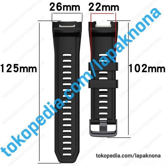 26mm INSTINCT 2X Strap Garmin 50mm Solar Tactical Tali Jam Watch