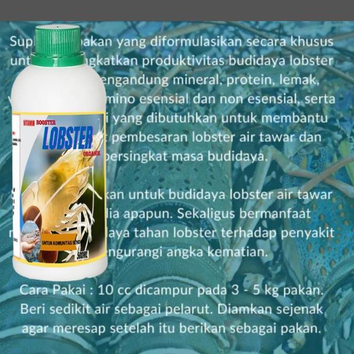 Vitamin booster Lobster Tawar Agar Cepat Besar Suplemen Lobster Air Tawar Ternak Lobster Organik