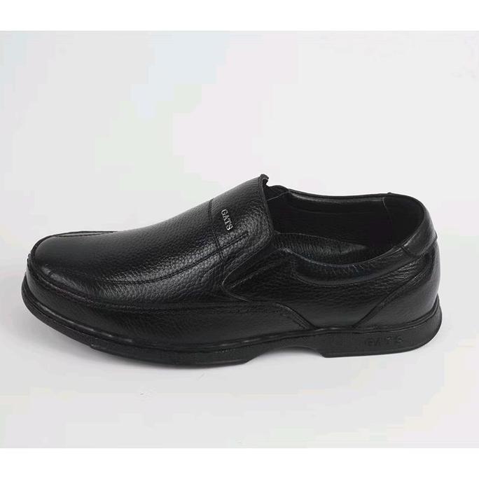 Sepatu Gats Pantofel Pria GATS MD3501 Hitam Leather Original Kerja Shoes