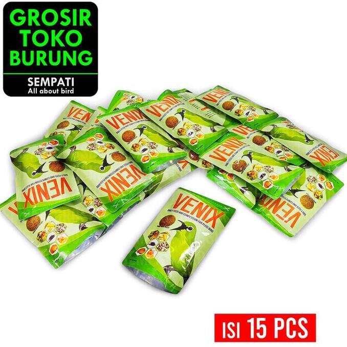 SEMPATI GROSIR Venix Pur Pakan Pleci Booster High Protein Dosis Full Ngebren Isi 15 Pcs Voer Makanan