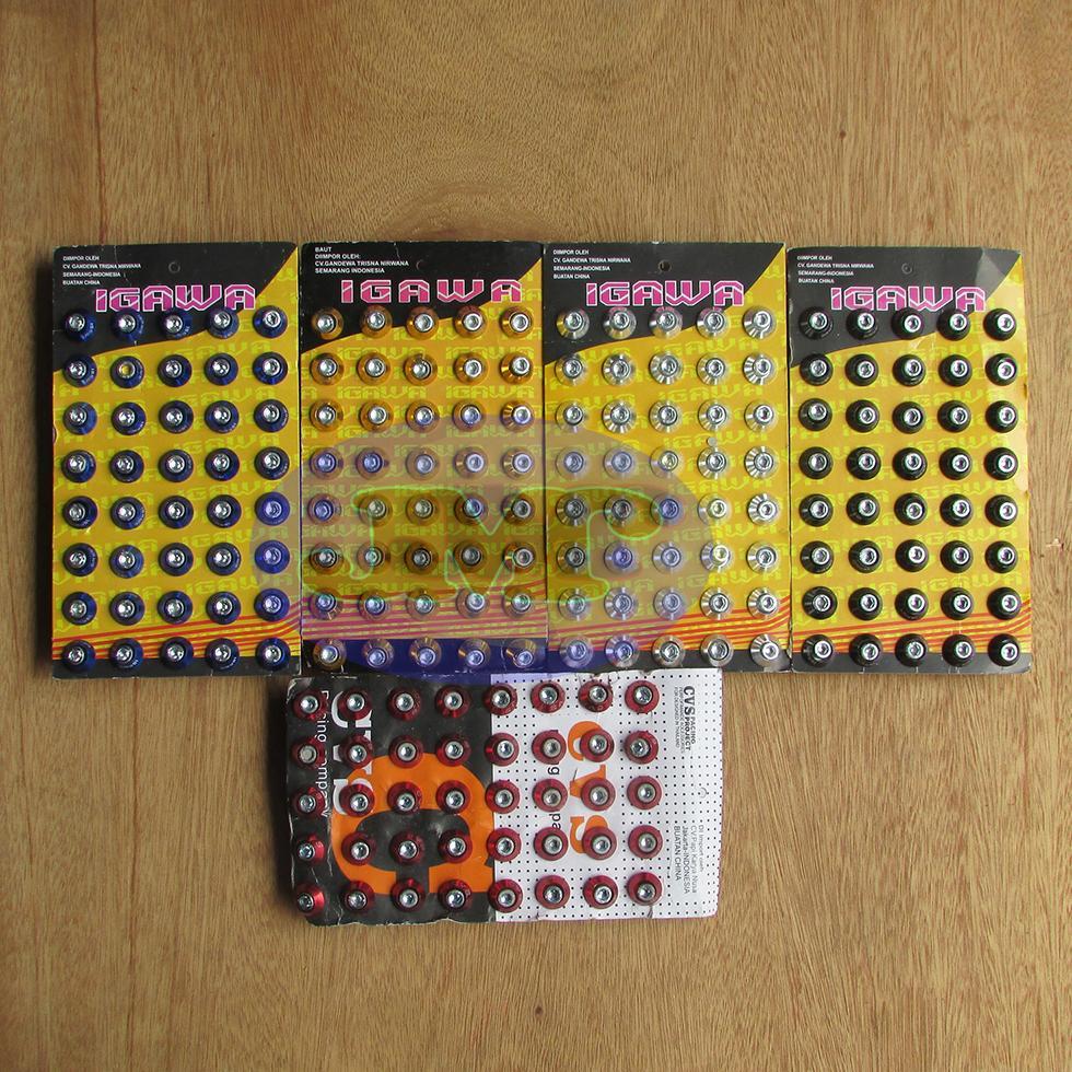 Baut Body L + Ring Monel || Baut Plat Nomor L5 Vario Beat Scoopy Mio Nmax Fino Universal Variasi Mot