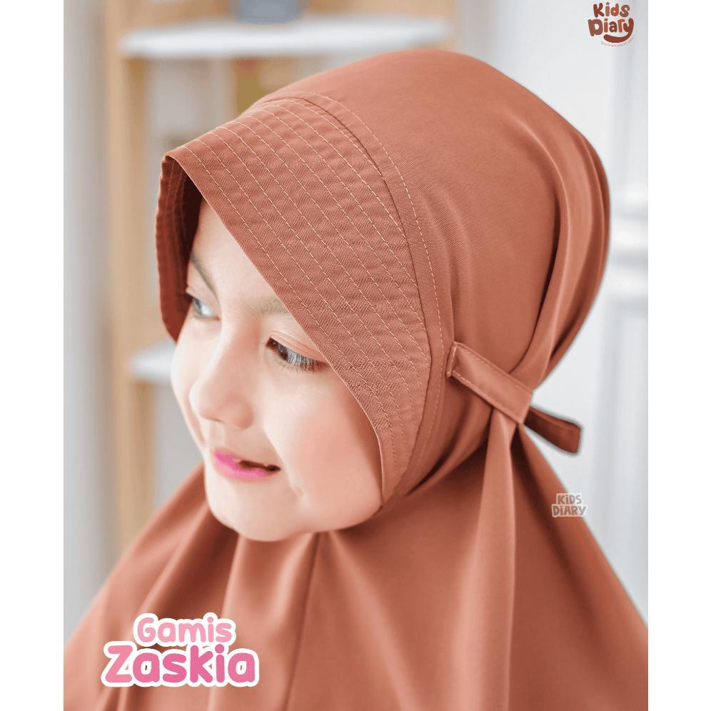 Termurah Kids Diary Plus - Zaskia Gamis Anak Perempuan Muslim Polos Anak Perempuan Syar'I Set Hijab 