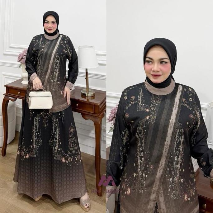 Basyira Dress by HMF Luxury | gamis Wanita