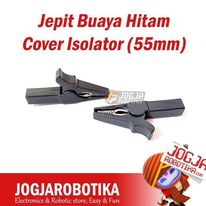 NARBU Jepit Buaya Hitam Cover Isolator (55mm)