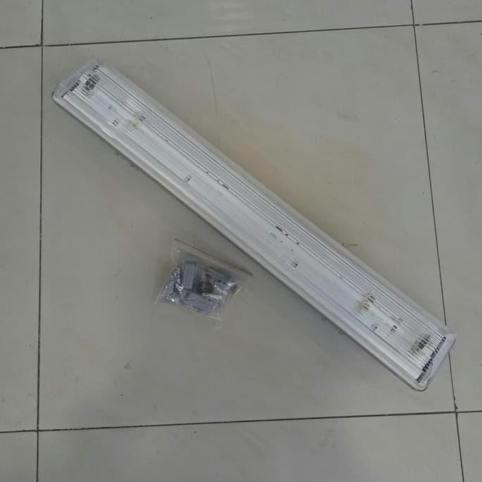 Kap Lampu Neon Panjang TL T8 2x36 watt atau 2x40 watt waterproof IP65