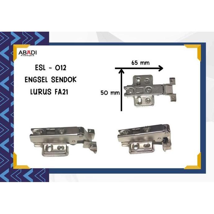 Engsel Sendok Frame BIASA (NonSlowmo) FA21 Lemari Pintu Alumunium Kaca