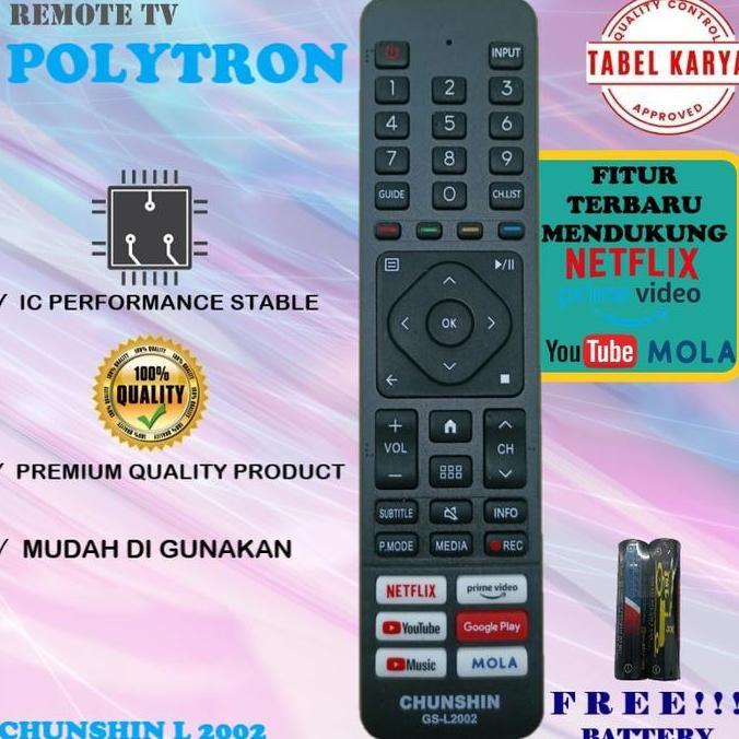 PARANE REMOTE REMOT SMART TV DIGITAL POLYTRON LCD LED TERBARU