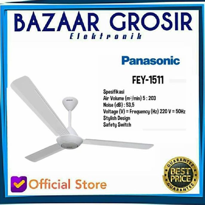 TERLARIS KIPAS ANGIN GANTUNG CEILLING FAN PANASONIC FEY1511 F-EY1511 FEY 1511