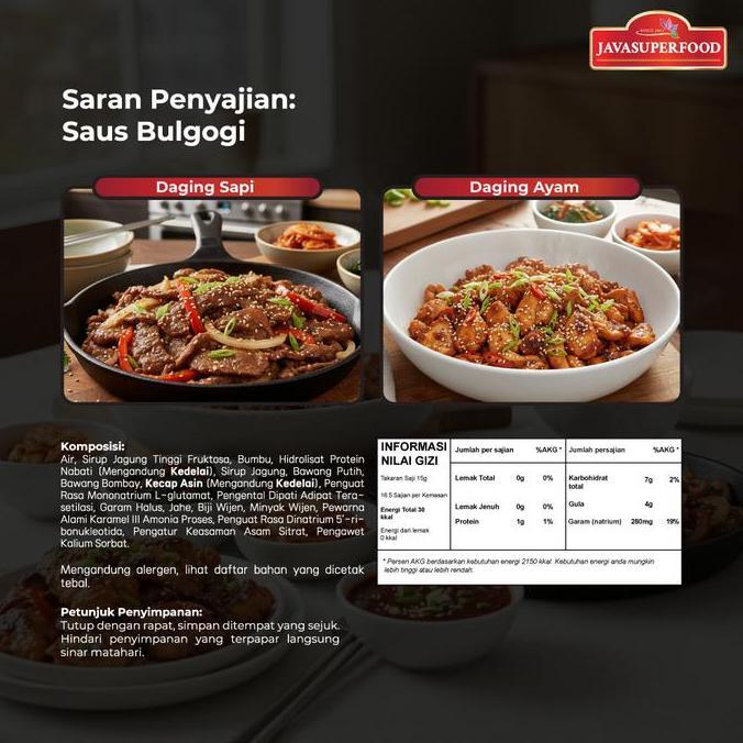 Ready Saus bulgogi korea 250gr / Sauce bulgogi saus daging BBQ STEAK