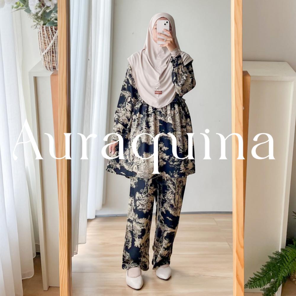 PROMO Auraquina . Yura Set . One Set Setelan Rayon Piyama