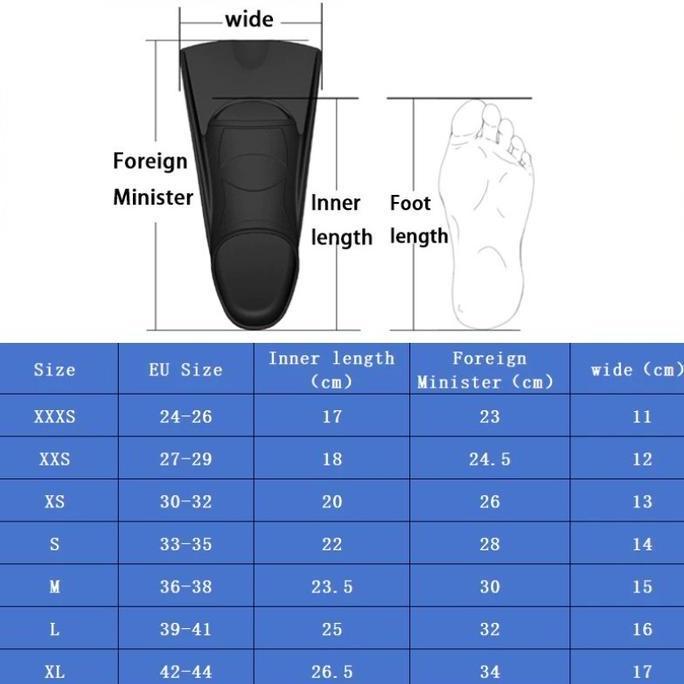 Kaki Katak Silicone Fin Renang Diving Sepatu Kaki Katak Fin Diving Renang Snorkeling Anak Dan Dewasa