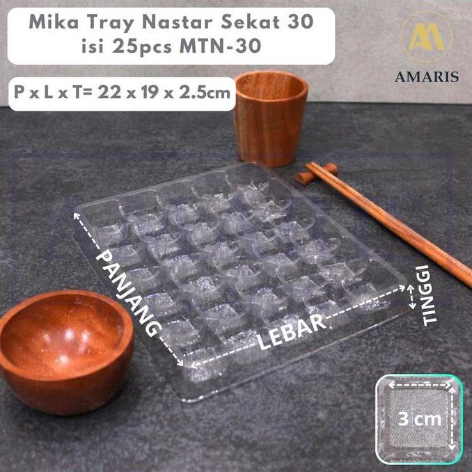 MIKA TRAY NASTAR SEKAT 30 Isi 25 Pcs MTN-30 Rajabox packaging