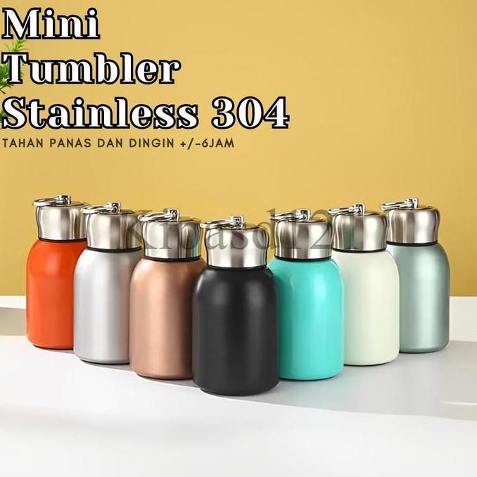 Tumbler Minum Kecil Stainless 300ml Thermos Kecil Tahan Air dan Panas / Botol Minum Premium Termos S