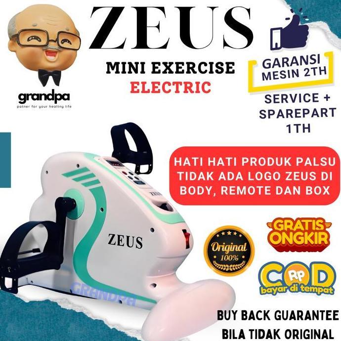 PROMO DISKON Original Zeus Mini Bike Elektrik Manual Sepeda Statis Sepeda Olahraga Otot Kaki Alat Te