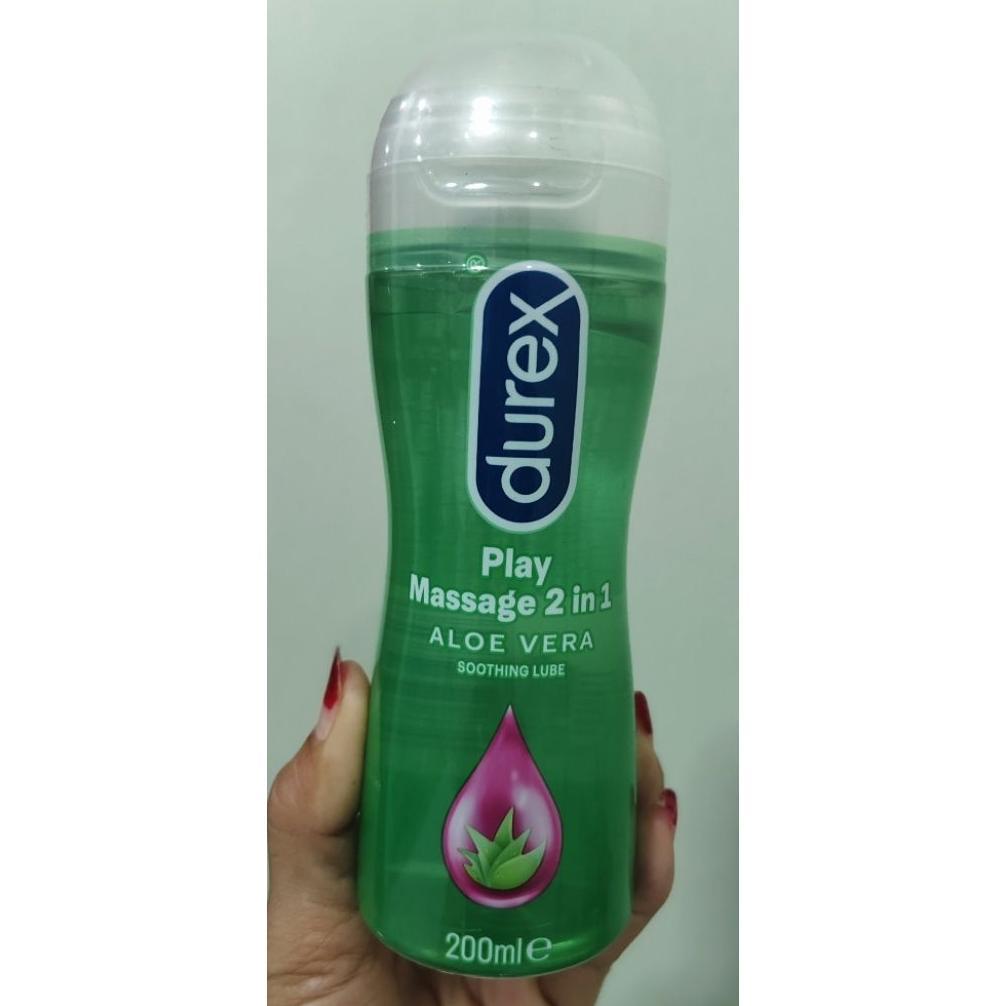 PELUMAS DUREX PLAY  Massage 2 in 1 Aloevera 200ml Terlaris