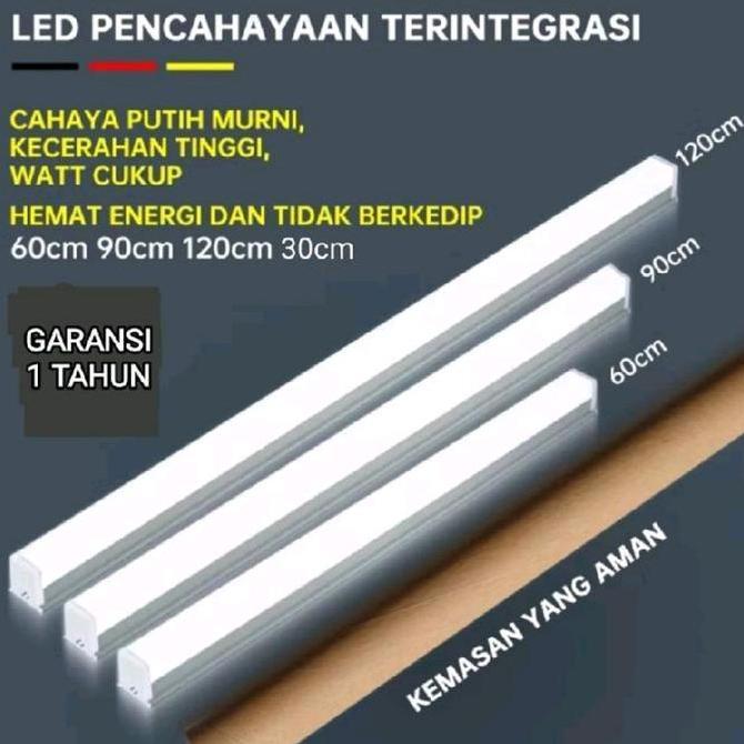 POTENS LAMPU LED TUBE TL NEON T5 18 WATT 120 CM 1 SET KOMPLIT BAGUS SNI