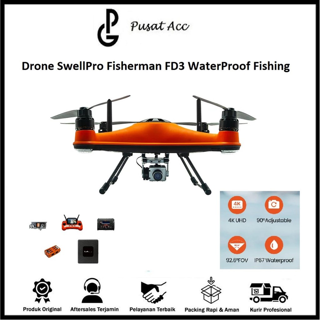 Swellpro SplasDrone (SD4) Gimbal Camera 3 Axis ThermalDrone SwellPro Fisherman FD3 WaterProof Fishin