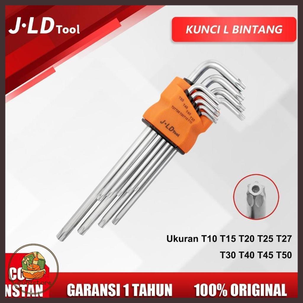 Terlaris Jld Kunci Bintang 1 Set Lengkap 9Pcs Kunci L 1Set Komplit Kunci L Panjang 1 Set Lengkap T10