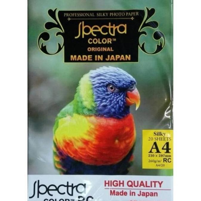 Kertas Foto Spectra A4 260gsm 20sheets Professional Silky Photo Paper Doff Kulit Jeruk A4 260 Gsm