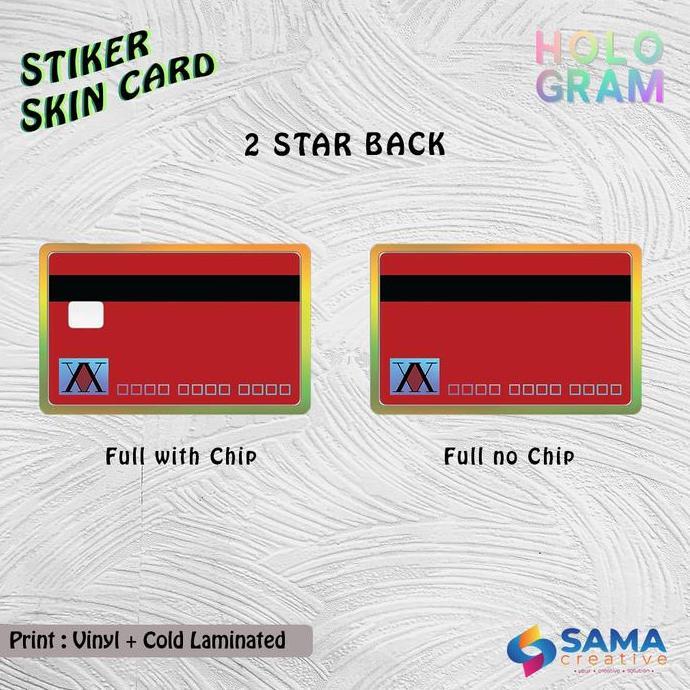 Hunter License - Sticker Skin Card HOLOGRAM - ATM Vinyl Debit, Credit, Emoney, Flazz, Kartu Akses St