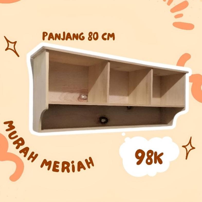 Sales Kitchen Set  / Rak Dapur / Lemari Gantung / Rak Gantung Atas / Rak Bumbu Besar Ukuran 80Cm Kay