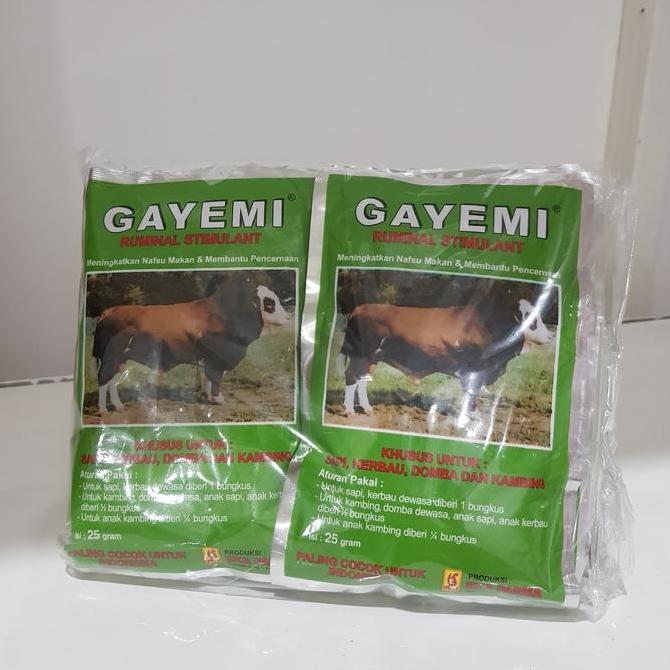 Gayemi / Jamu Nafsu Makan Sapi Kerbau Domba Kambing