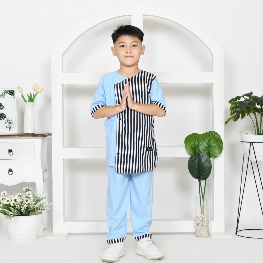 Super Deal Setelan Koko Anak Koki 1-12 Tahun Baju Muslim Anak Laki-Laki Model Lucu Bahan Nyaman Keki
