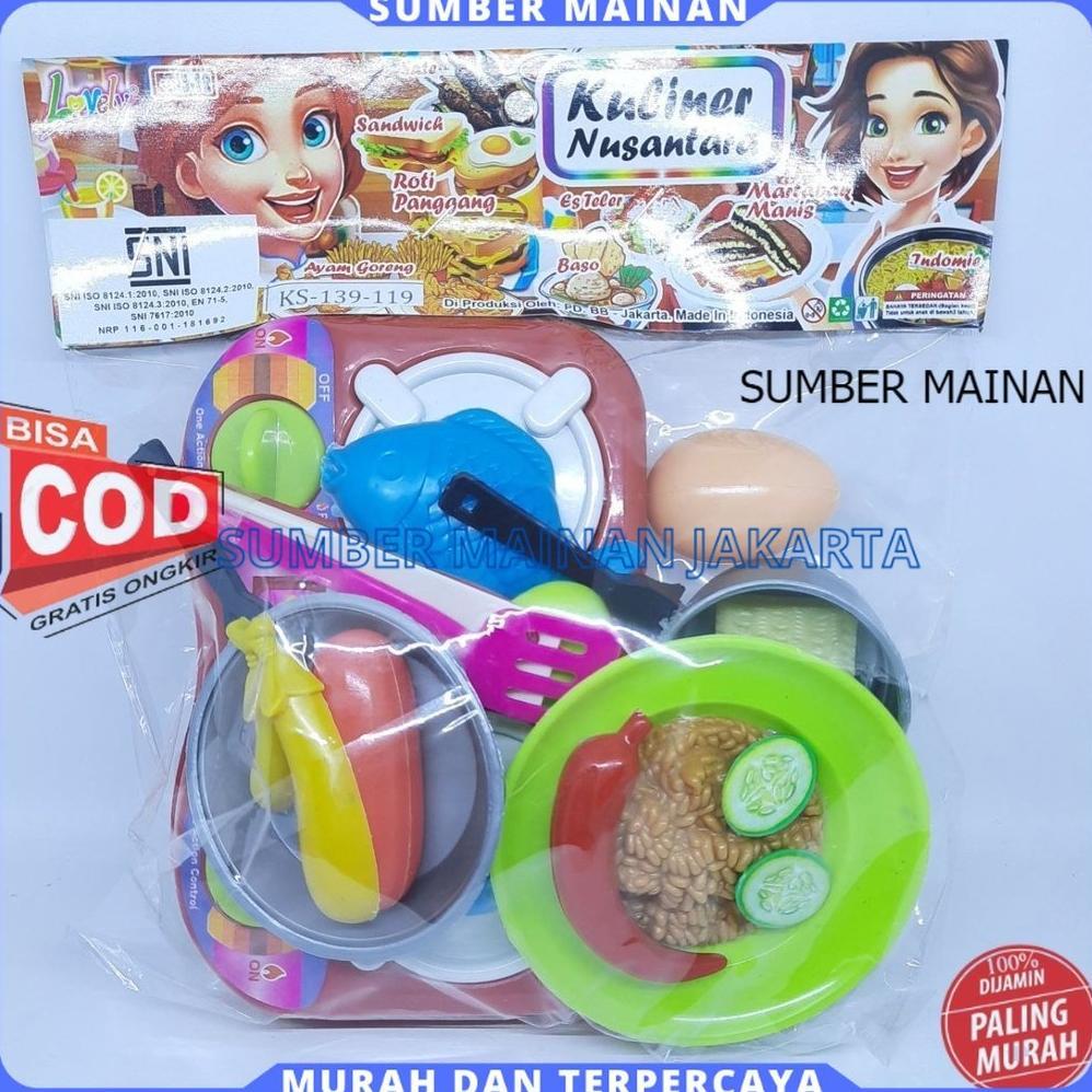 Terbaru Mainan Anak Masak Dapur Set Sni Plastik Lengkap 2026
