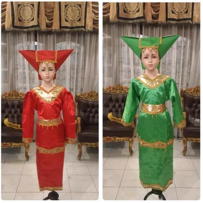 Baju Adat Padang Anak Tk - Sd / Baju Adat Minang / Baju Adat Anak