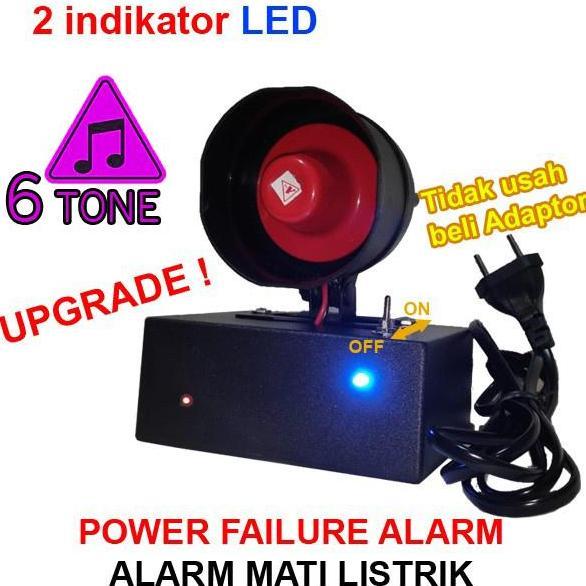 Alarm Mati Listrik Suara Keras Sensor Listrik Padam Mati Lampu Toa Siren