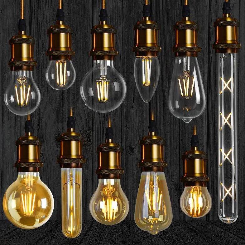 Hot Sale Lampu Filamen Led Edison 4W Bohlam Cafe St64 4W Led Filamen St64 G80 4W G95 4W Lampu Filame