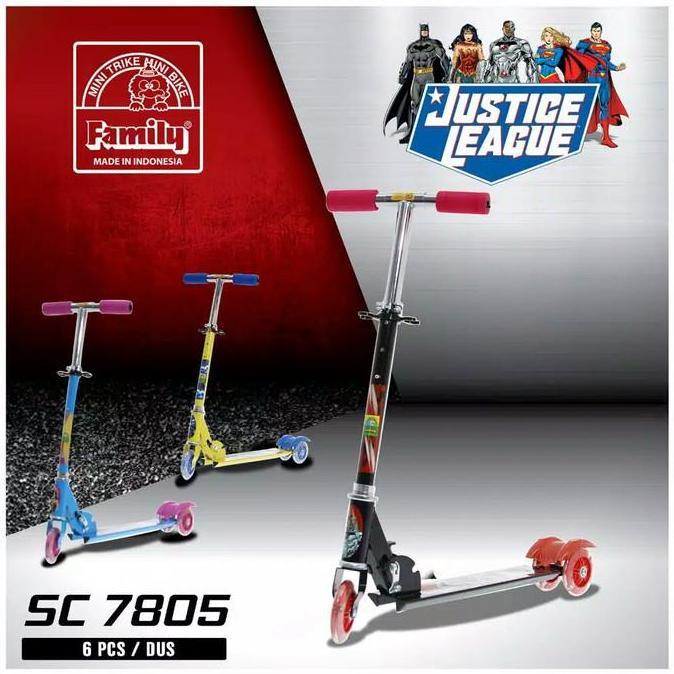 Jne,Sicepat - Scooter Anak Roda 3 Rem Injak Family Sc-7805