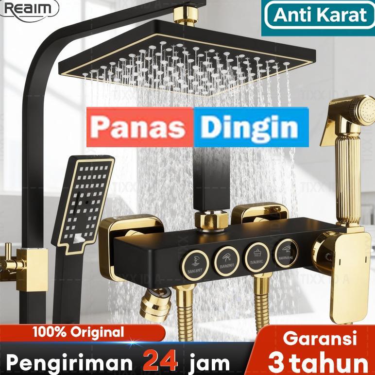 Shower kamar mandi shower mandi 4 in 1 shower set  shower panas dingin shower stainless Anti Karat
