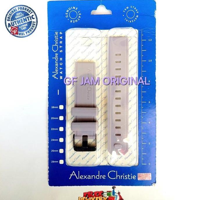 TALI KARET JAM TANGAN ORIGINAL ALEXANDRE CHRISTIE AC9344 AC 9344 STRAP