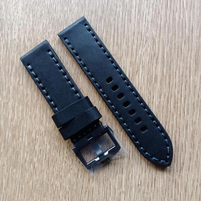 Tali Kulit Tali Jam Alexandre Christie Tali AC 6308MC Hitam Original