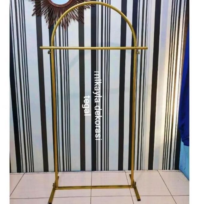 Gawang Baju Oval Gold || Standing Gawang Oval Gold