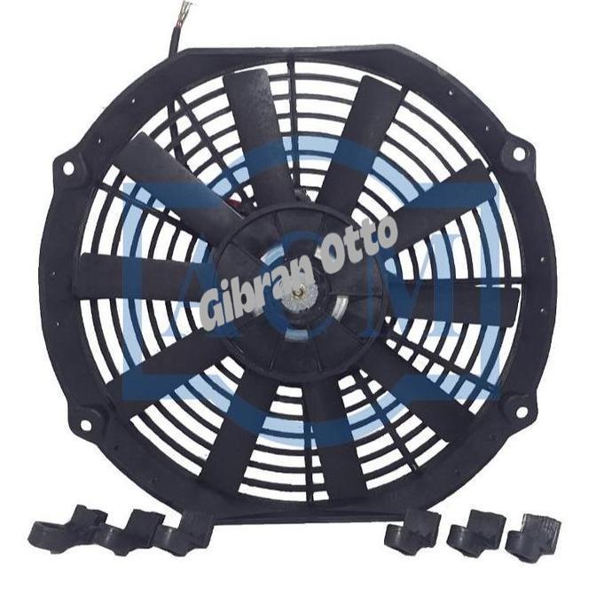 KOMPONEN SISTEM REM EXTRA FAN 12" INCH 24V (TIUP) AC MOBIL/ BUS KIPAS EKSTRA UNIVERSAL ACM MATERIAL 