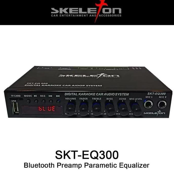 Bluetooth USB Parametric Equalizer Preamp Karaoke Mobil Skeleton SKT-EQ300