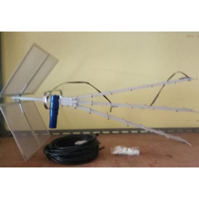 Antena tv ( titis ) TT 1000 + kabel antena 20 m + jack + klem kabel