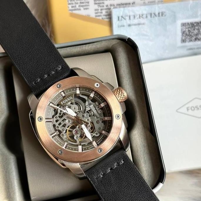Jam Tangan Pria Original ME3082 FS 3082 Machine Automatic Leather Original Garansi Resmi 2Tahun