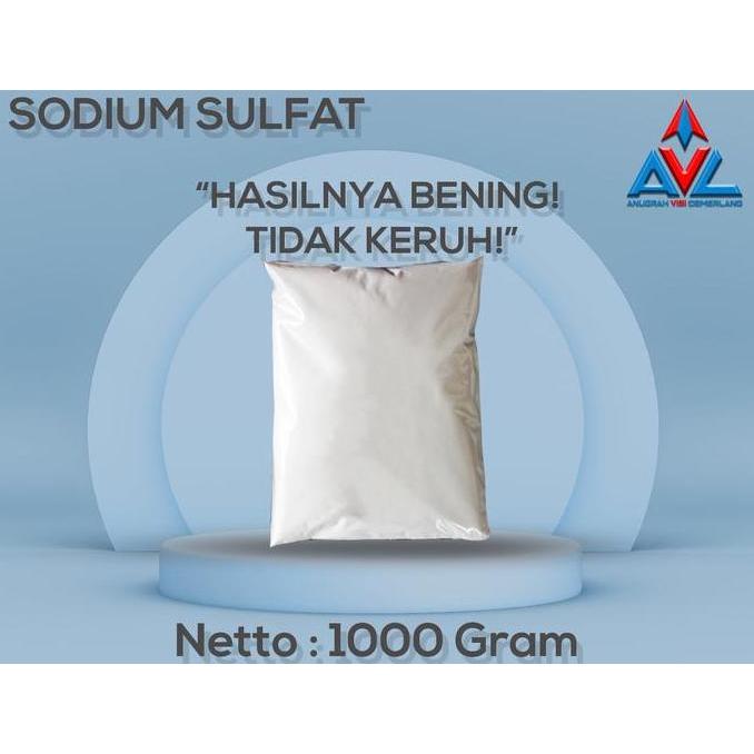 GARAM SABUN / SODIUM SULFAT / SODIUM SULFATE / NATRIUM SULFAT / NATRIUM SULFATE - 1000 GRAM
