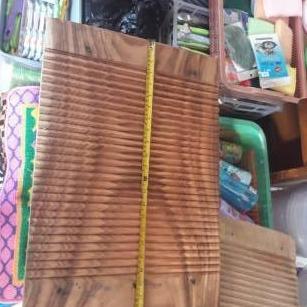 Papan Cuci Baju Kayu Jati / Penggilasan Baju Kayu Jati 40Cm X 60Cm