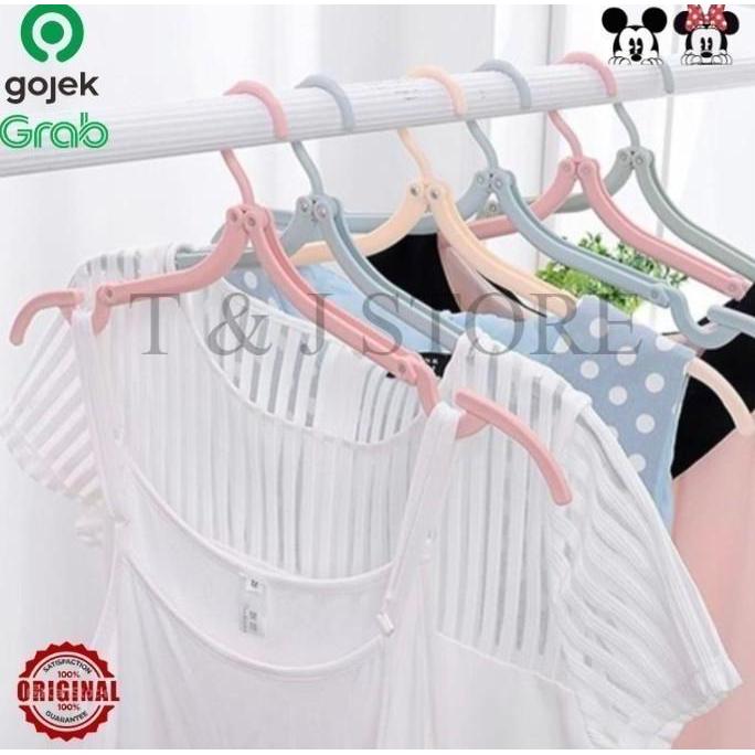 Hook Saver / Gantungan Baju Lipat Praktis - 10Pcs Tj