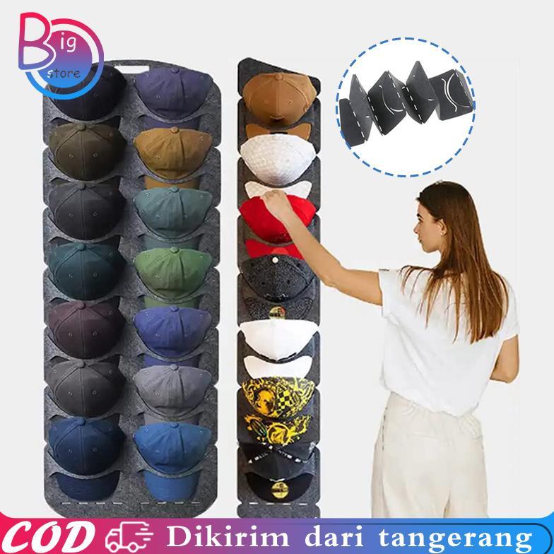 Tempat Topi Gantung Rak Topi Gantung Tempat Topi Simpan Gantungan Topi Dinding Klip Topi Merasa