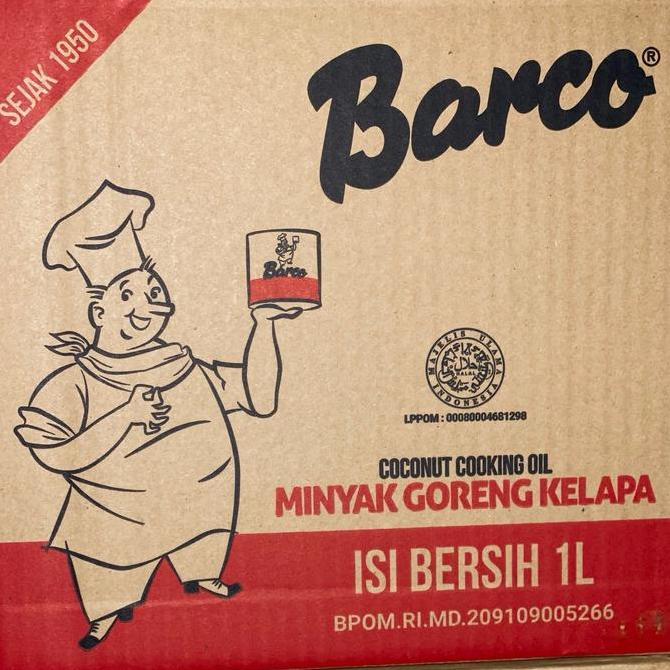 Minyak Goreng Barco 1 Liter Botol Dus Isi 12