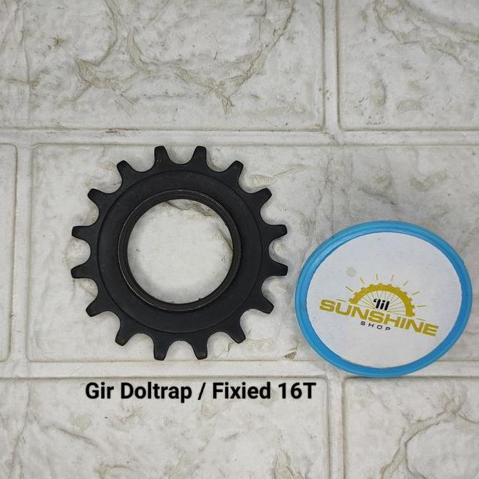 Gir Gear Cog Doltrap Torpedo Drat Ulir Sepeda FIXIE 12T 14T 16T 18T 20T 22T 24T Dan Pengunci Lock Fi