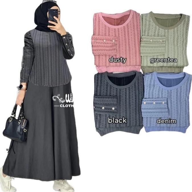 Set kulot viral kekinian / kulot 420 / baju muslim / setelan kulot / gamis wanita / pakaian muslimah